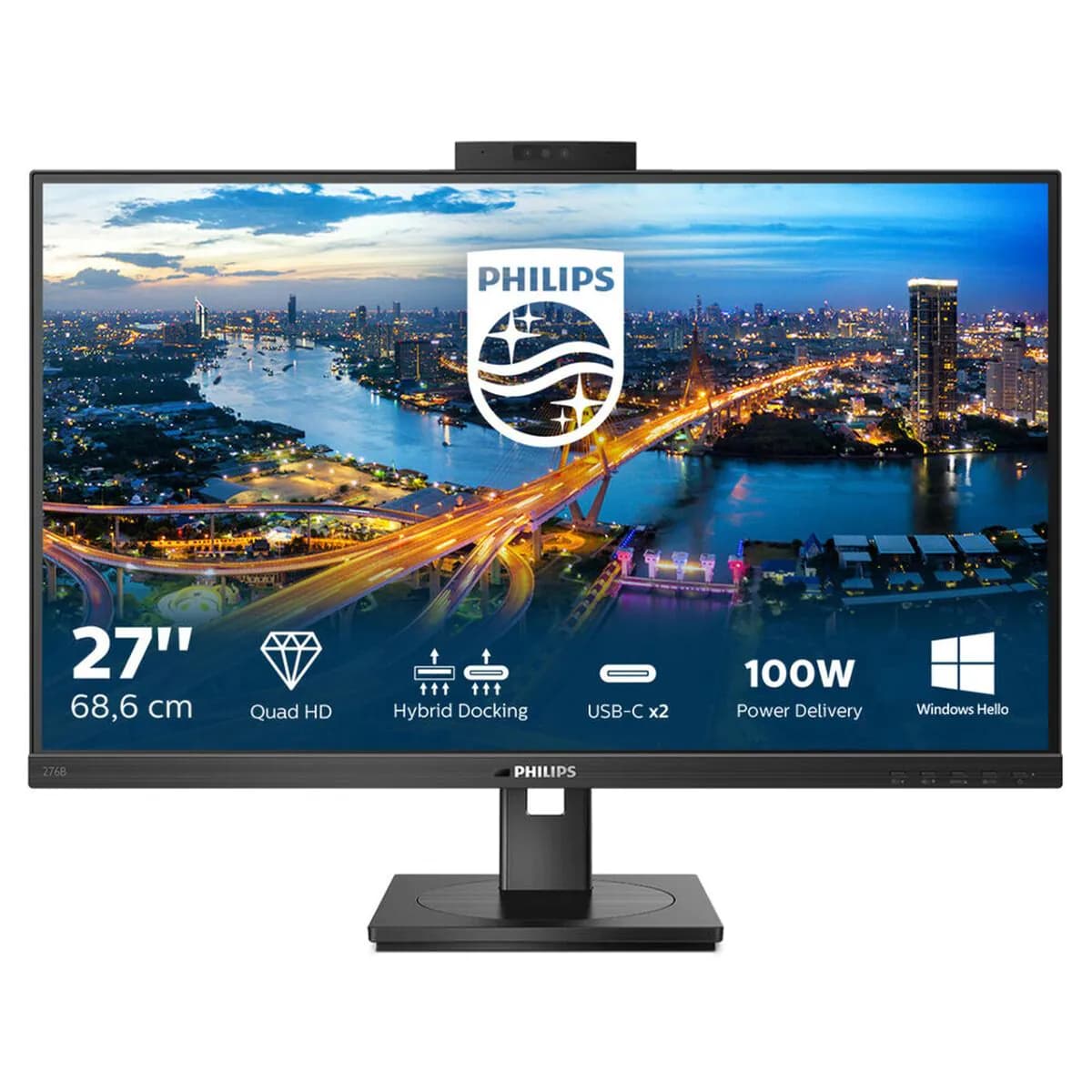 image-Monitor Philips 276B1JH/00 LCD 27" IPS LCD Flicker free 50 - 60 Hz 75 Hz 50-60 Hz 27"