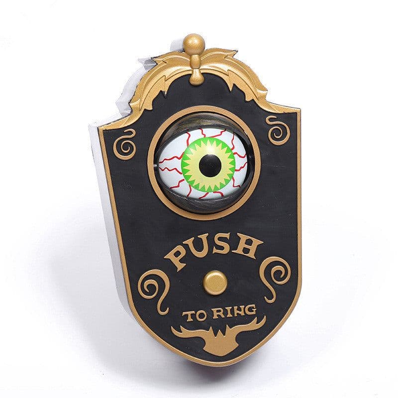 image-Halloween one-eyed doorbell decoration ghost festival toy bar haunted house horror glow pendant trick door hanging wholesale