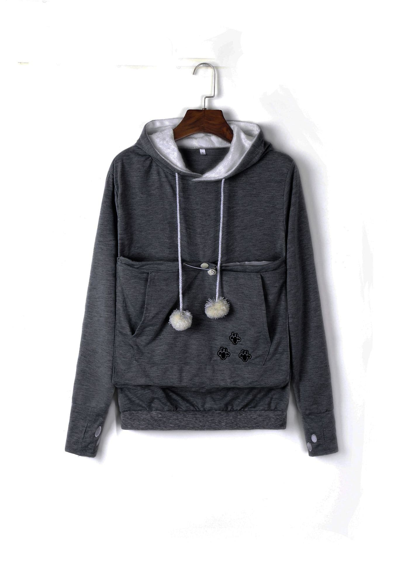 image-2022 cross-border explosive solid color hooded sweater AliExpress European and American loose pullover pet sweater women's autumn and winter models