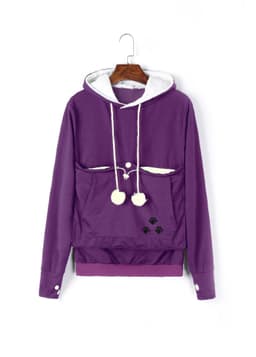 image-2022 cross-border explosive solid color hooded sweater AliExpress European and American loose pullover pet sweater women's autumn and winter models