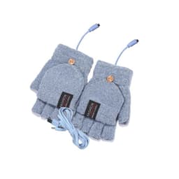 image-Cross-border e-commerce products hot-selling winter heating winter warm flip gloves USB touch screen warm heating gloves