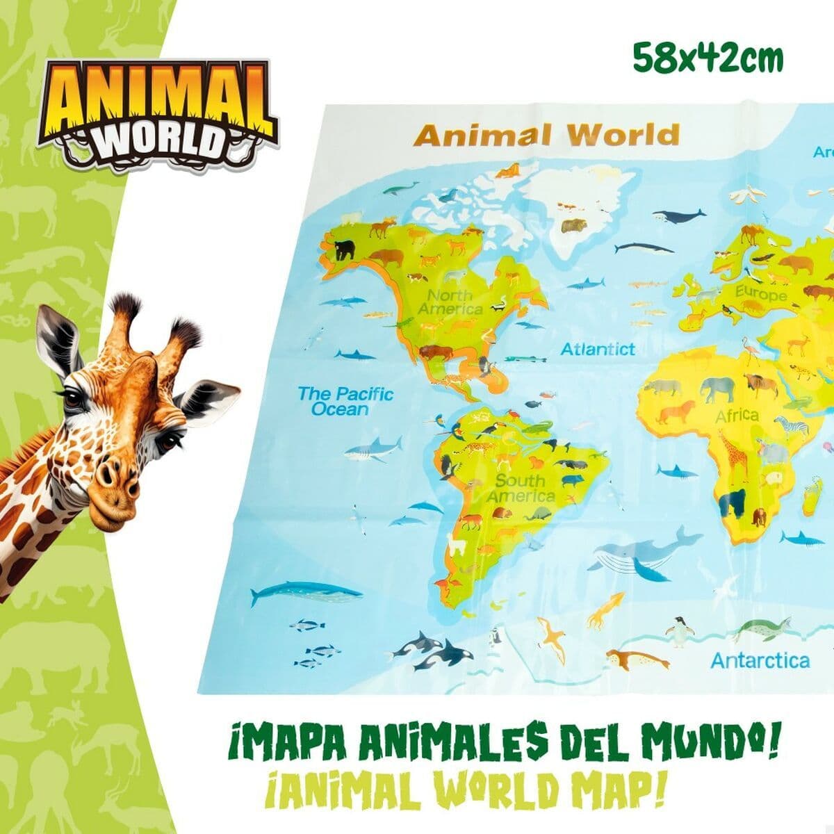 image-Animal figures Colorbaby 19 Pieces Jungle Plastic 14 x 6 x 5 cm (6 Units)