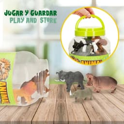 image-Animal figures Colorbaby 19 Pieces Jungle Plastic 14 x 6 x 5 cm (6 Units)