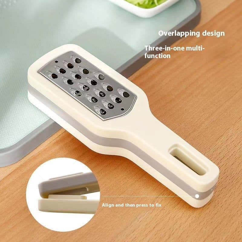 image-3 In 1 Cheese Grater Portable Handheld Stainless Steel Vegetable Grater Kitchen Tools Efficient Food Graters Home Kitchen Gadgets
