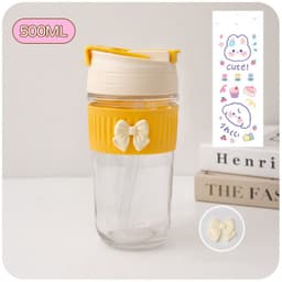 image-Niche Portable Children's Cute Glass Water Cup