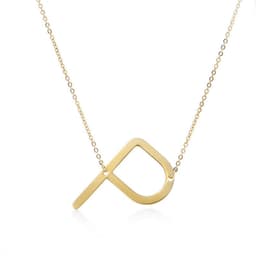 image-Fabulous Rose Gold Plated Stainless Steel Initial Letter Pendant Necklace