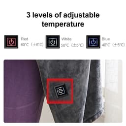 image-USB plug-in heating warm blanket coral flannel warm body drape cover electric blanket knee blanket temperature adjustment shawl blanket