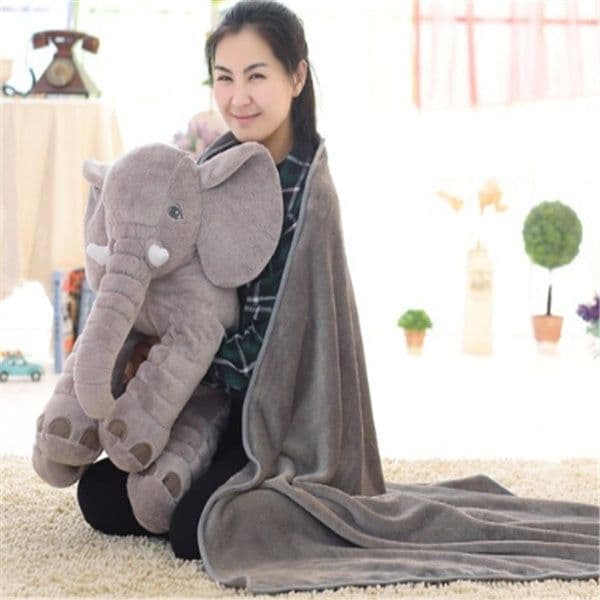 image-Elephant Doll Pillow Baby Comfort Sleep With