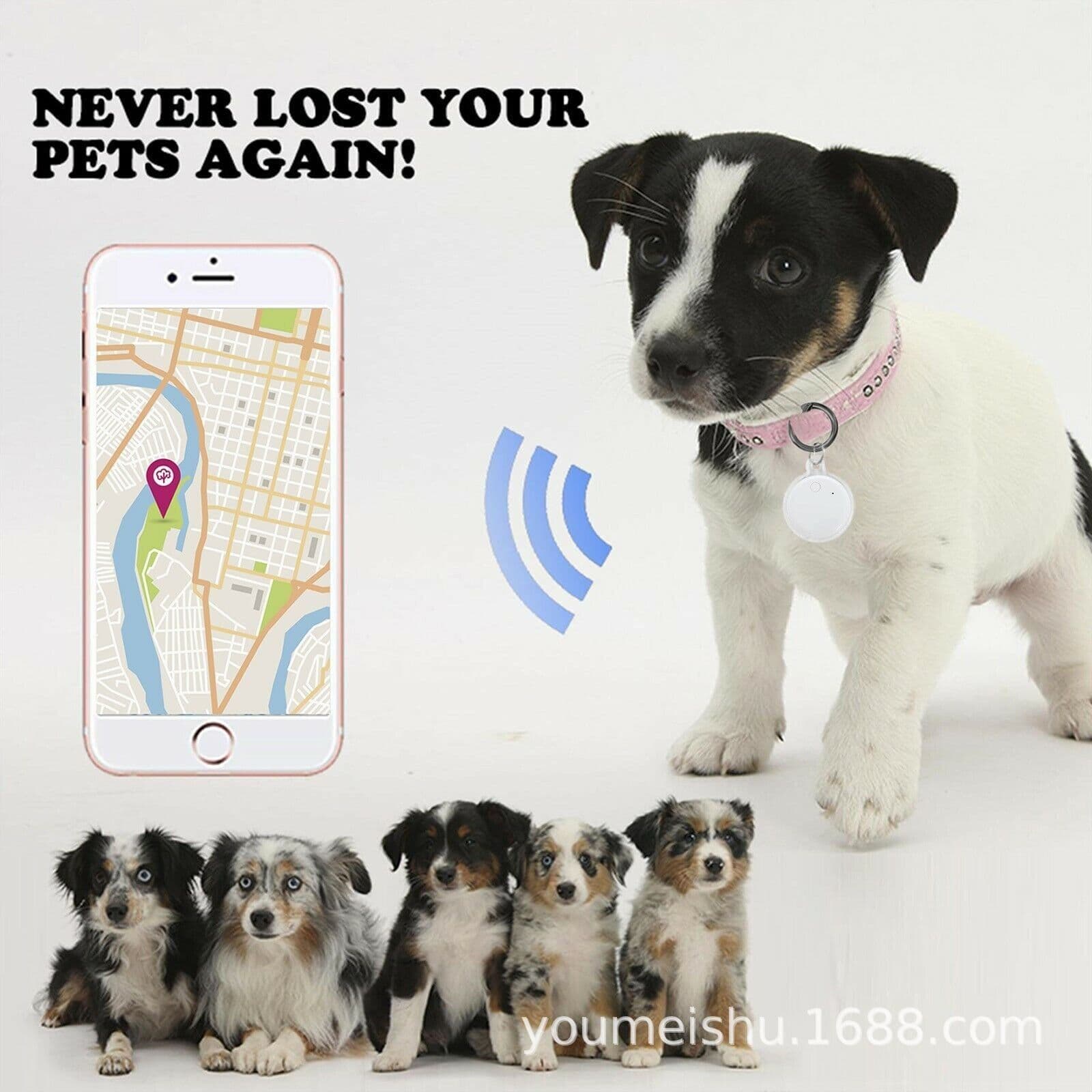 image-The same AirTag is suitable for Apple's anti-lost artifact iTag positioning tracker for the elderly, children and pets to prevent loss