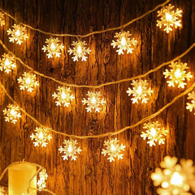 image-New Year Wholesale Decoration LED Flashing Starry Lamps Atmosphere Decoration Decoration Small Lanterns Courtyard Wedding Snowflake Lamps