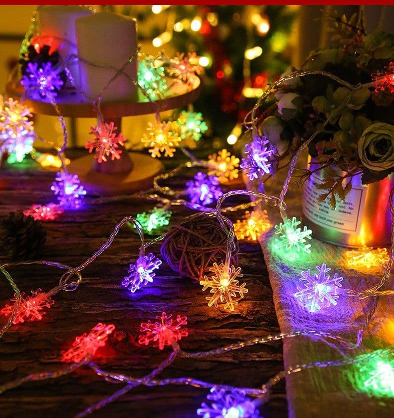 image-New Year Wholesale Decoration LED Flashing Starry Lamps Atmosphere Decoration Decoration Small Lanterns Courtyard Wedding Snowflake Lamps