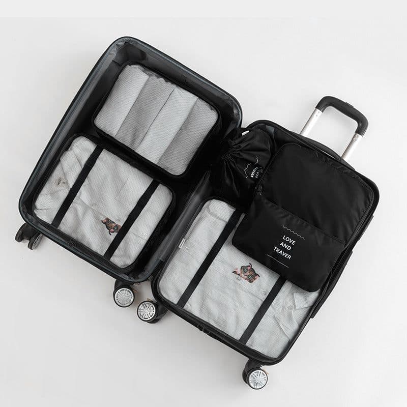 image-Travel storage bag eight-piece clothing storage bag clothing storage bag travel 6 7 8-piece storage set