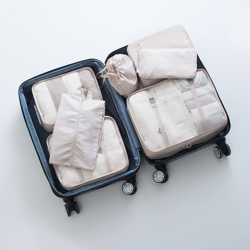 image-Travel storage bag eight-piece clothing storage bag clothing storage bag travel 6 7 8-piece storage set
