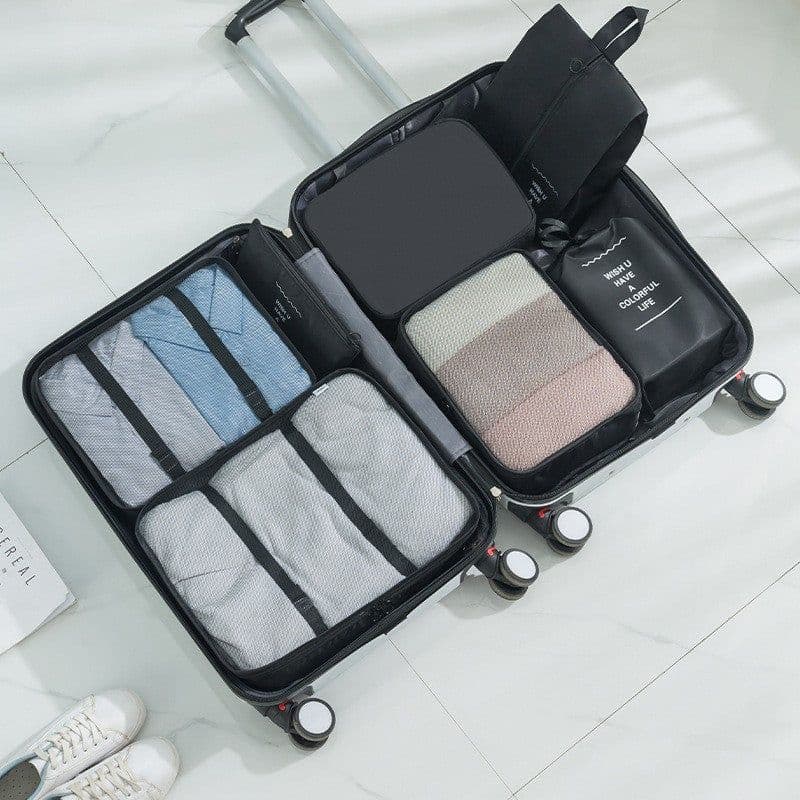 image-Travel storage bag eight-piece clothing storage bag clothing storage bag travel 6 7 8-piece storage set