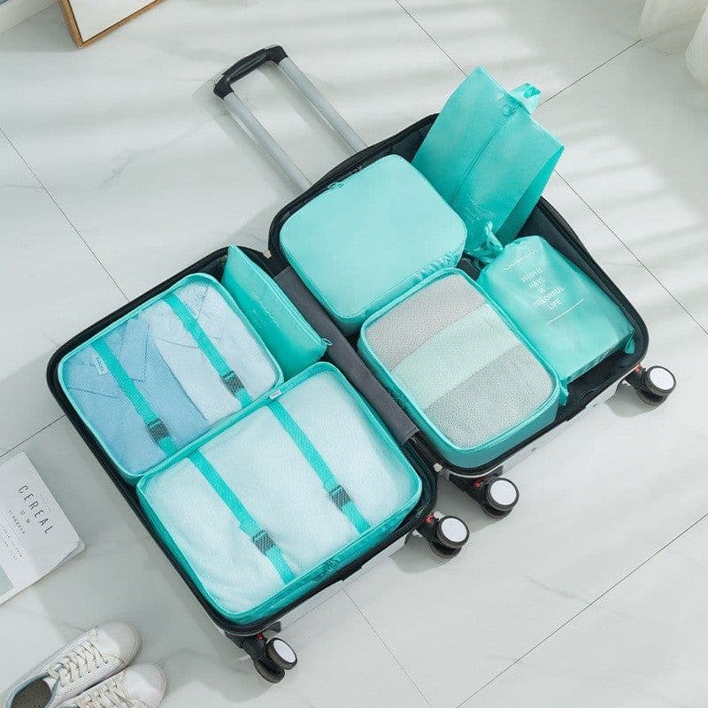 image-Travel storage bag eight-piece clothing storage bag clothing storage bag travel 6 7 8-piece storage set