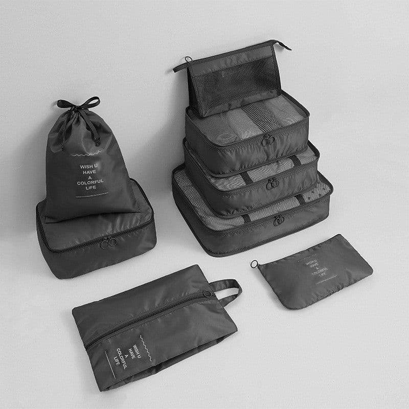 image-Travel storage bag eight-piece clothing storage bag clothing storage bag travel 6 7 8-piece storage set