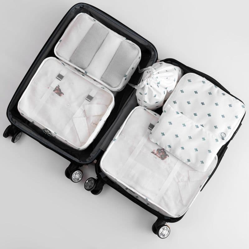 image-Travel storage bag eight-piece clothing storage bag clothing storage bag travel 6 7 8-piece storage set