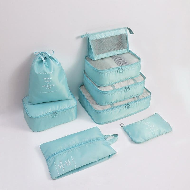 image-Travel storage bag eight-piece clothing storage bag clothing storage bag travel 6 7 8-piece storage set
