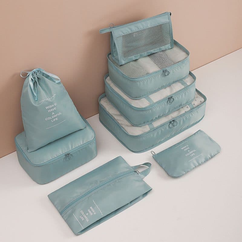 image-Travel storage bag eight-piece clothing storage bag clothing storage bag travel 6 7 8-piece storage set