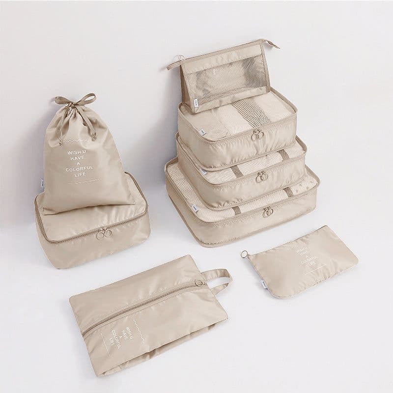 image-Travel storage bag eight-piece clothing storage bag clothing storage bag travel 6 7 8-piece storage set