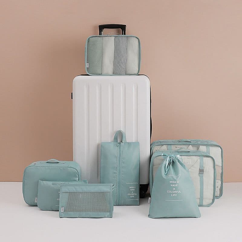 image-Travel storage bag eight-piece clothing storage bag clothing storage bag travel 6 7 8-piece storage set