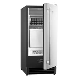image-VEVOR Undercounter Built-in Ice Maker, 50 Lbs/Day Under Counter Ice Maker Machine with Drain Pump Reversible Door Stainless Steel, Freestanding Ice Maker for Commercial Home Kitchen