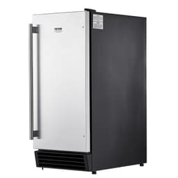 image-VEVOR Undercounter Built-in Ice Maker, 50 Lbs/Day Under Counter Ice Maker Machine with Drain Pump Reversible Door Stainless Steel, Freestanding Ice Maker for Commercial Home Kitchen