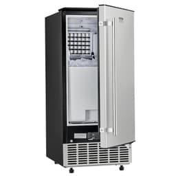 image-VEVOR Undercounter Built-in Ice Maker, 80 Lbs/Day Under Counter Ice Maker Machine with Reversible Door Stainless Steel, Freestanding Ice Maker for Commercial Home Kitchen, Electric Drainage