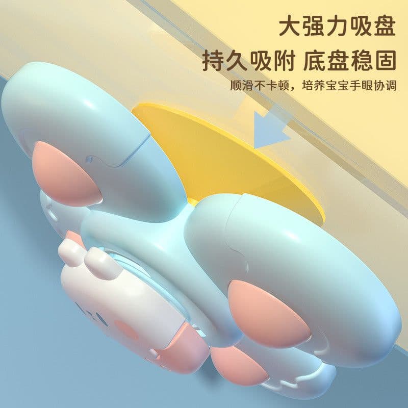 image-Cartoon sucker dessert turnable early education baby can chew 0-1 years old educational infant table toy 6 months old
