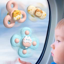 image-Cartoon sucker dessert turnable early education baby can chew 0-1 years old educational infant table toy 6 months old