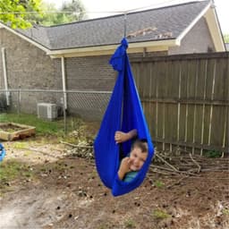 image-Amazon's best-selling children's elastic hammock hanging chair indoor and outdoor swing children's hammock swing yoga Shenzhen factory