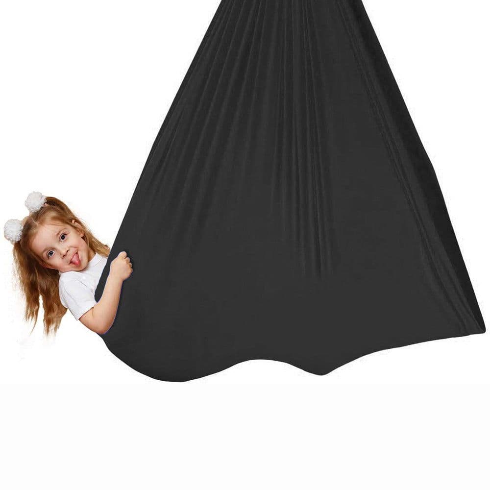 image-Amazon's best-selling children's elastic hammock hanging chair indoor and outdoor swing children's hammock swing yoga Shenzhen factory