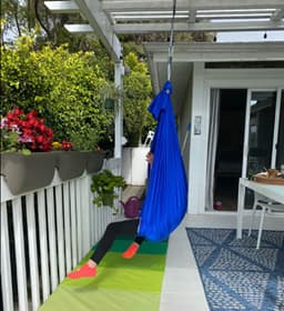 image-Amazon's best-selling children's elastic hammock hanging chair indoor and outdoor swing children's hammock swing yoga Shenzhen factory