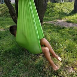 image-Amazon's best-selling children's elastic hammock hanging chair indoor and outdoor swing children's hammock swing yoga Shenzhen factory