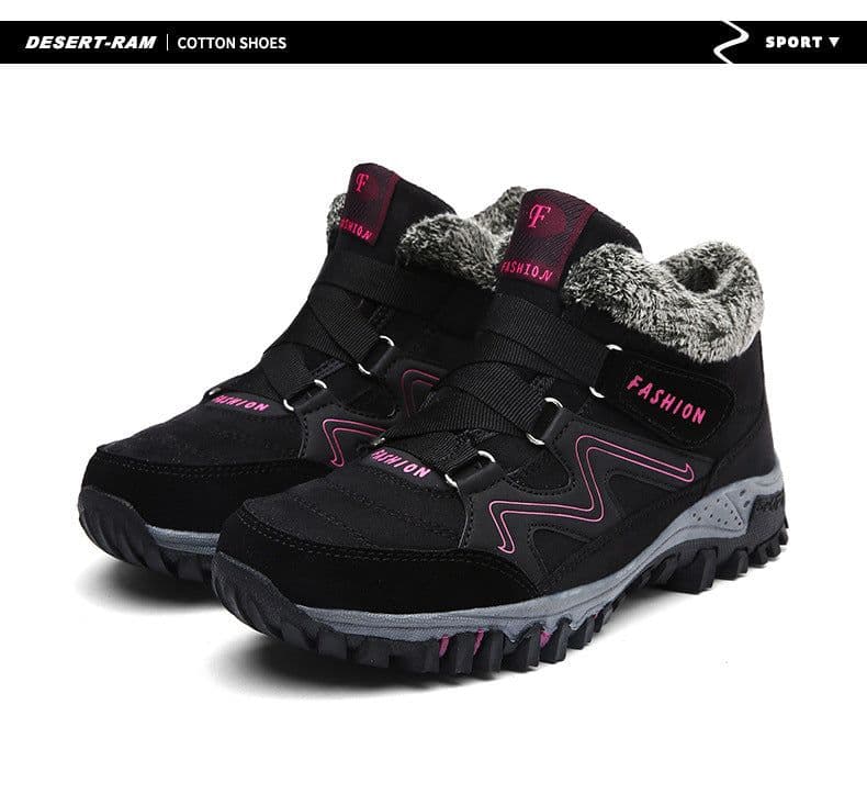image-2021 cross-border large size outdoor wholesale elderly cotton shoes women winter high-top snow shoes elderly hiking shoes mother shoes