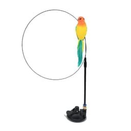 image-Bird Feather Automatic Cat Flirting Stick Long Rod Cat Bell Suction Cup Cat Toy Durable Cat Supplies Self-Enjoyment and Relief from Boredom