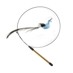 image-Bird Feather Automatic Cat Flirting Stick Long Rod Cat Bell Suction Cup Cat Toy Durable Cat Supplies Self-Enjoyment and Relief from Boredom