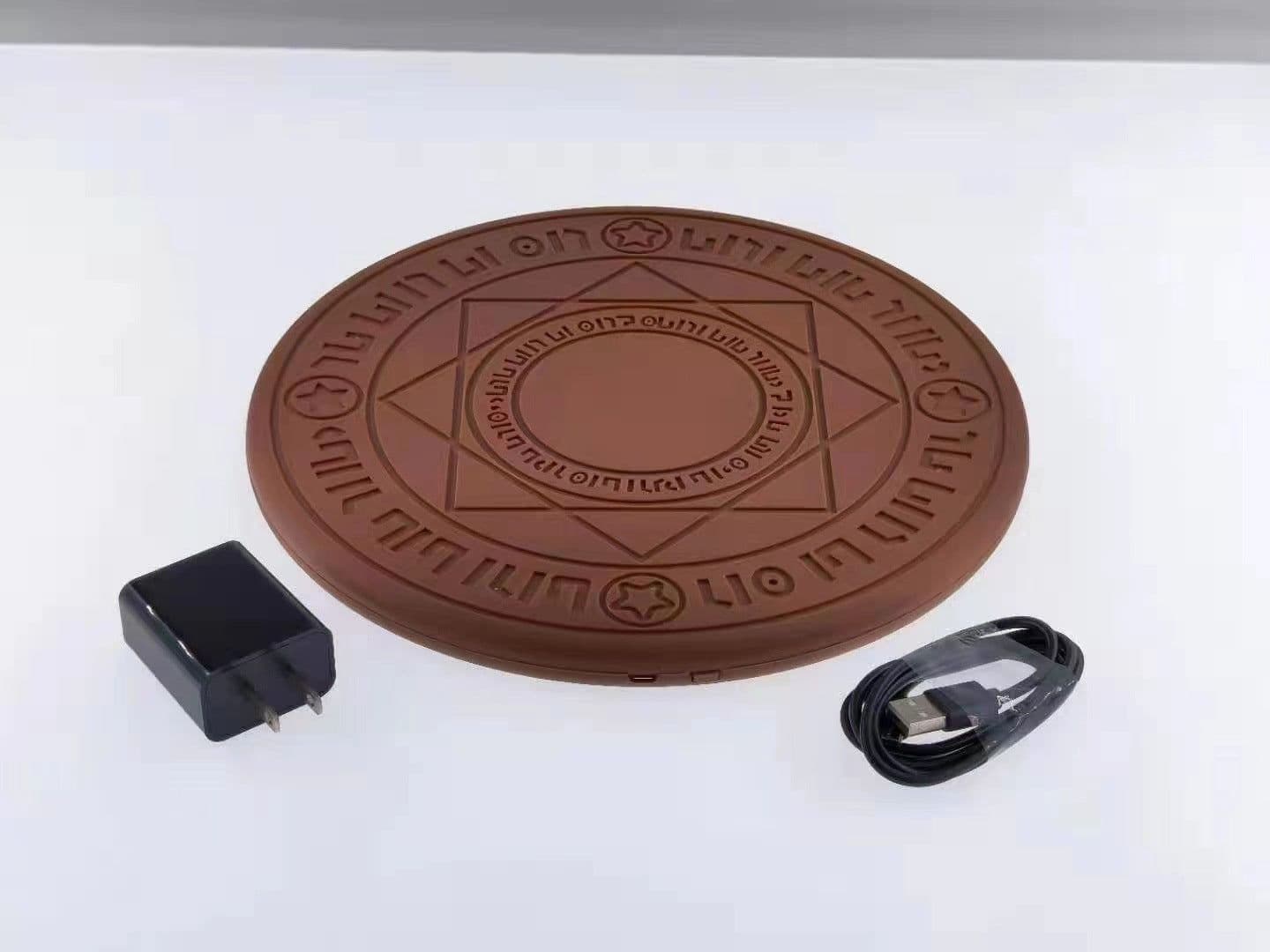 image-Magic Array Wireless Charger Diameter 25C with Sound Marquee 10W Fast Charging Mobile Phone Wireless Charging Base