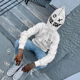 image-Full chain niche style street art printed personality sweater INS autumn trend loose warm hooded jacket