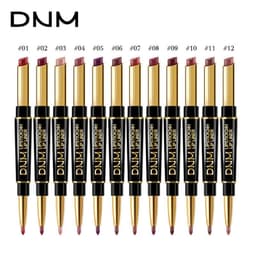 image-Cross-border exclusive for celebrity Zhu Zhu's same model recommended DNM double-ended non-stick cup lipstick lip liner long-lasting color evpct