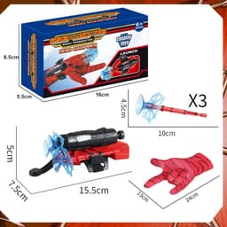 image-Spider Silk Launcher Spider Silk Launcher Gloves Children's Halloween Toy Spinner Hero Cosplay
