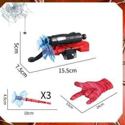 image-Spider Silk Launcher Spider Silk Launcher Gloves Children's Halloween Toy Spinner Hero Cosplay