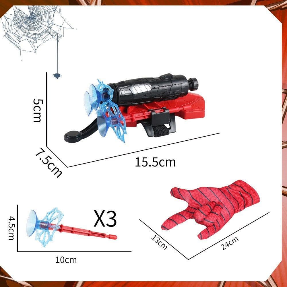 image-Spider Silk Launcher Spider Silk Launcher Gloves Children's Halloween Toy Spinner Hero Cosplay