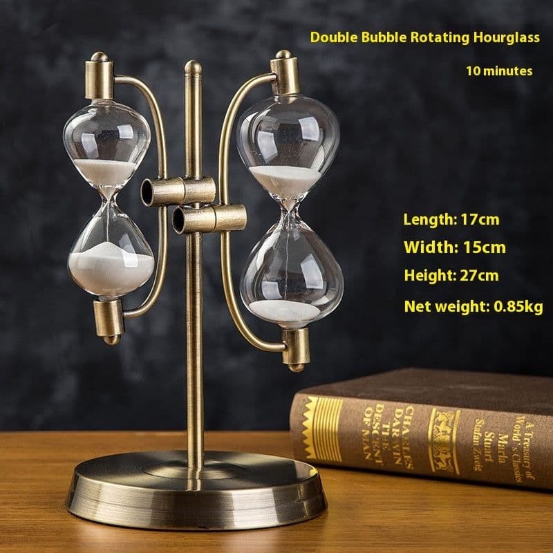 image-Creative Wooden Hourglass Timer 15 Minutes Desk Study Room Decoration