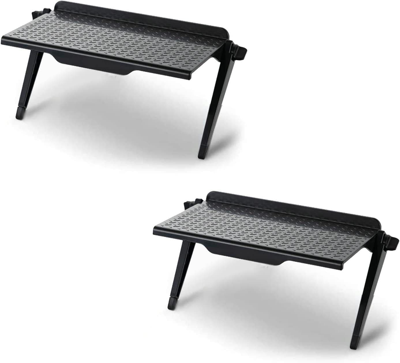 image-Movable monitor shelf TV set-top box shelf screen stand folding router shelf