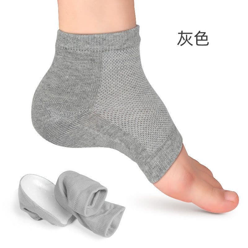 image-Invisible inner heightening sock pad for men and women, unisex heightening heel cover, sports non-slip SEBS half-cushion bionic thickened sock cover