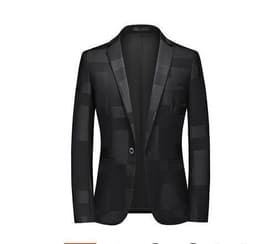 image-Four seasons foreign trade Amazon men's fashionable bronzing suit jacket cross-border youth Korean version slim large size suit