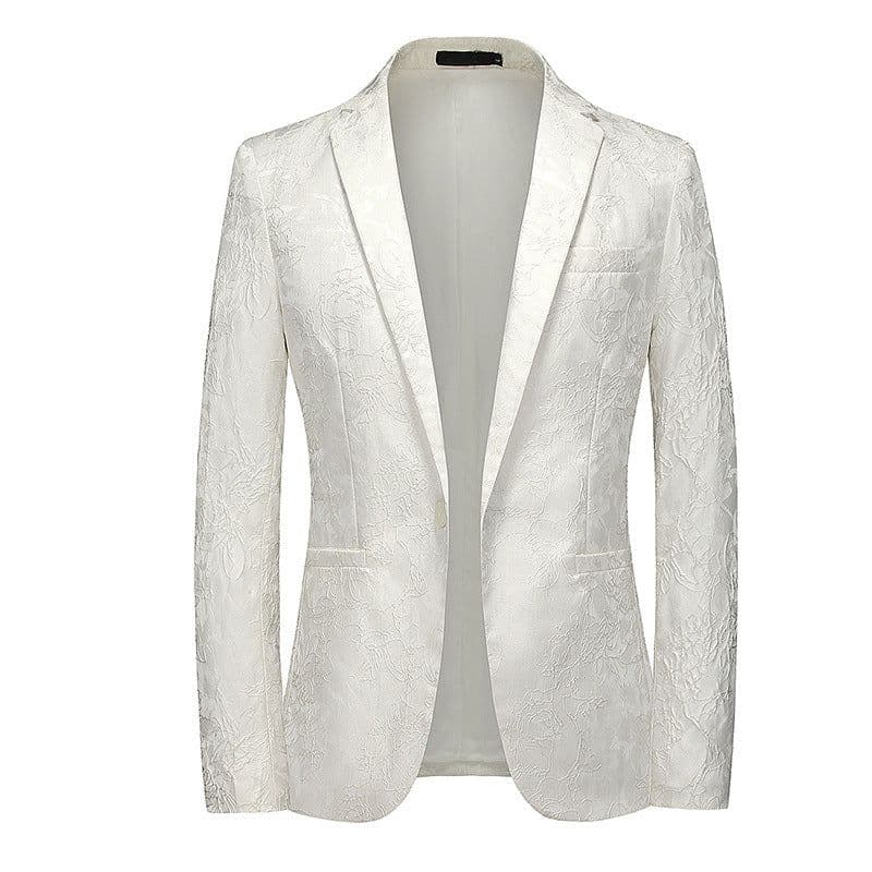 image-Four seasons foreign trade Amazon men's fashionable bronzing suit jacket cross-border youth Korean version slim large size suit