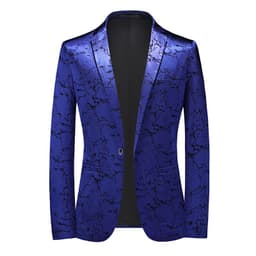 image-Four seasons foreign trade Amazon men's fashionable bronzing suit jacket cross-border youth Korean version slim large size suit