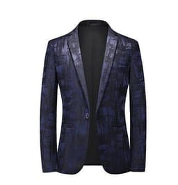 image-Four seasons foreign trade Amazon men's fashionable bronzing suit jacket cross-border youth Korean version slim large size suit
